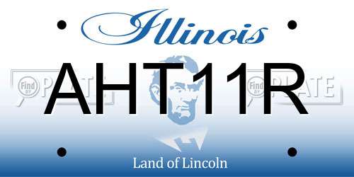 AHT11R Illinois License Plate