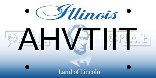 AHVTIIT Illinois License Plate