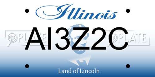 AI3Z2C Illinois License Plate