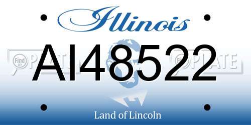 AI48522 Illinois License Plate