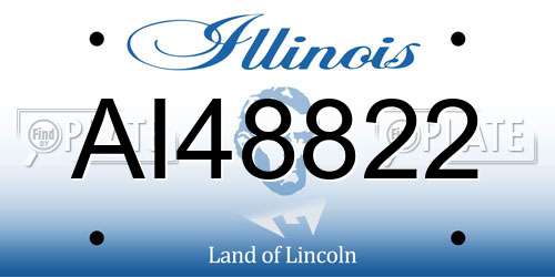 AI48822 Illinois License Plate