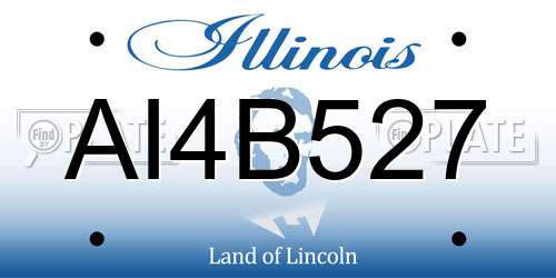 AI4B527 Illinois License Plate