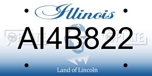 AI4B822 Illinois License Plate