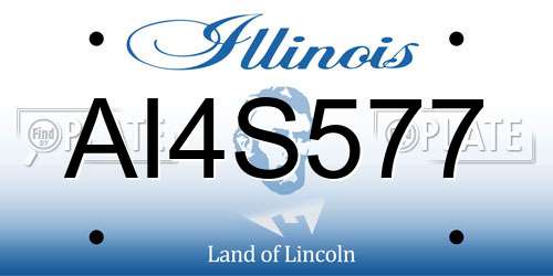 AI4S577 Illinois License Plate