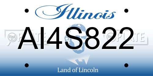 AI4S822 Illinois License Plate