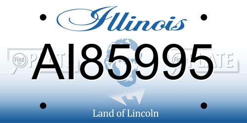 AI85995 Illinois License Plate