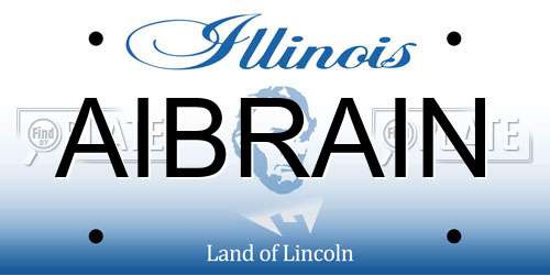 AIBRAIN Illinois License Plate