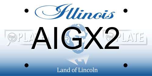 AIGX2 Illinois License Plate