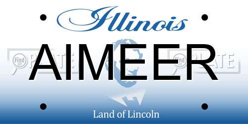 AIMEER Illinois License Plate