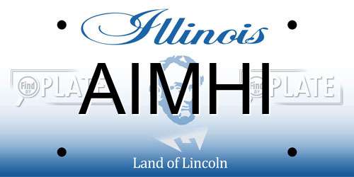 AIMHI Illinois License Plate