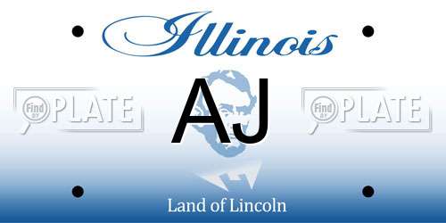 AJ Illinois License Plate