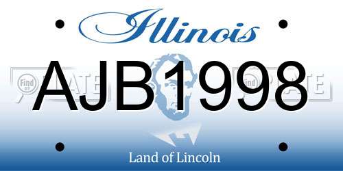 AJB1998 Illinois License Plate