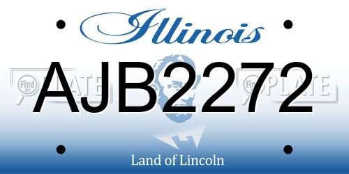 AJB2272 Illinois License Plate