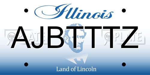 AJBTTTZ Illinois License Plate