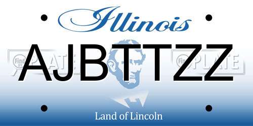 AJBTTZZ Illinois License Plate