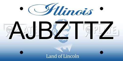 AJBZTTZ Illinois License Plate