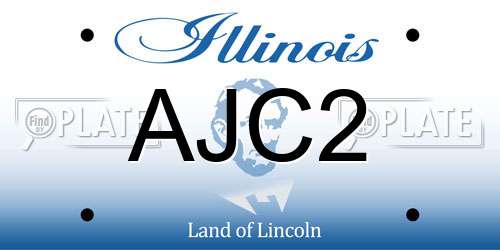 AJC2 Illinois License Plate