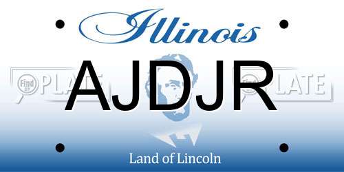 AJDJR Illinois License Plate