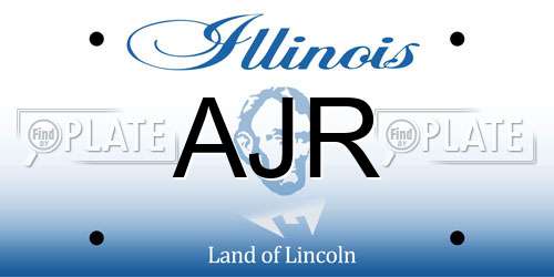 AJR Illinois License Plate