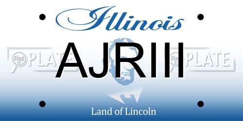 AJRIII Illinois License Plate