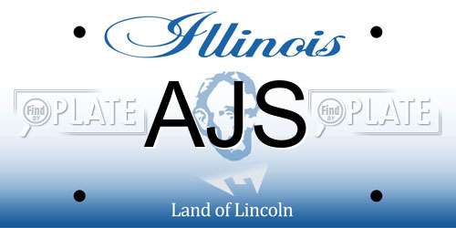 AJS Illinois License Plate