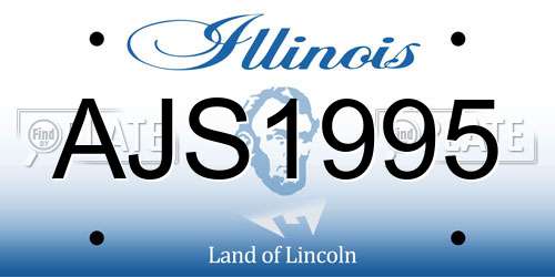 AJS1995 Illinois License Plate