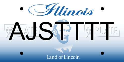AJSTTTT Illinois License Plate