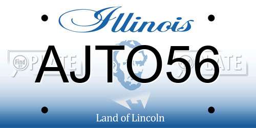 AJTO56 Illinois License Plate