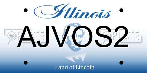 AJVOS2 Illinois License Plate