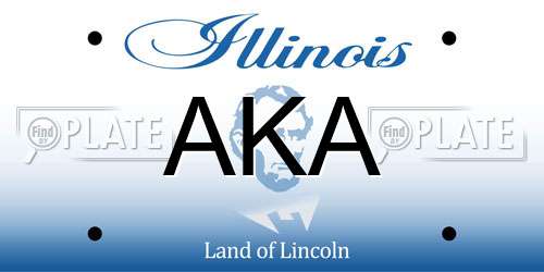 AKA Illinois License Plate