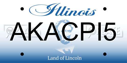 AKACPI5 Illinois License Plate