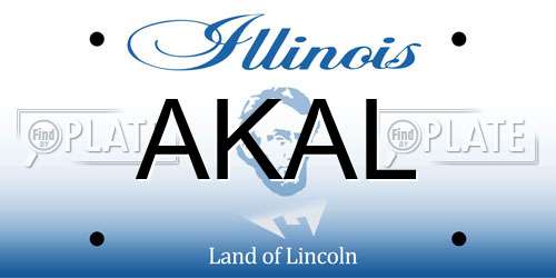 AKAL Illinois License Plate