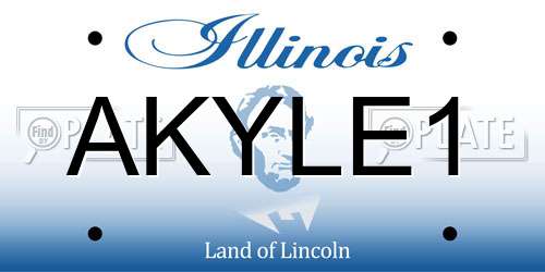 AKYLE1 Illinois License Plate