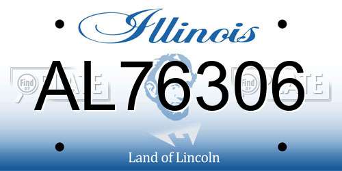 AL76306 Illinois License Plate