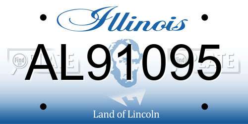 AL91095 Illinois License Plate