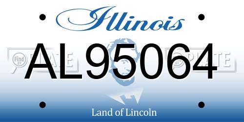 AL95064 Illinois License Plate