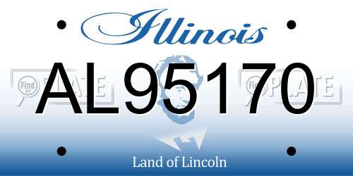 AL95170 Illinois License Plate