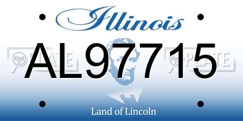 AL97715 Illinois License Plate