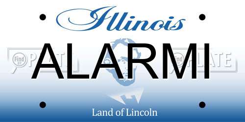 ALARMI Illinois License Plate