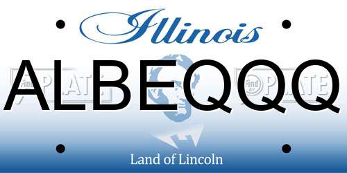 ALBEQQQ Illinois License Plate