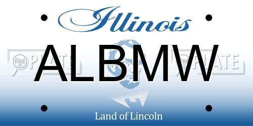 ALBMW Illinois License Plate