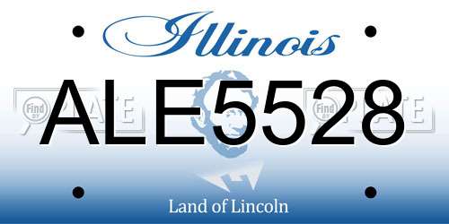 ALE5528 Illinois License Plate