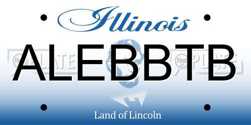 ALEBBTB Illinois License Plate