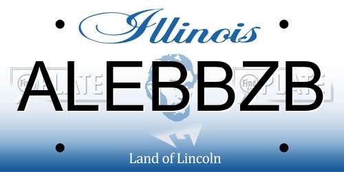 ALEBBZB Illinois License Plate