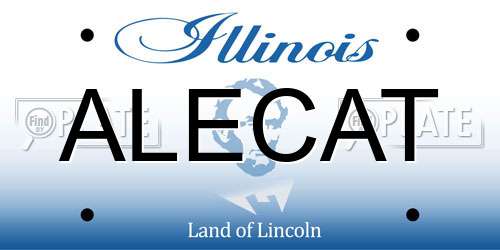 ALECAT Illinois License Plate