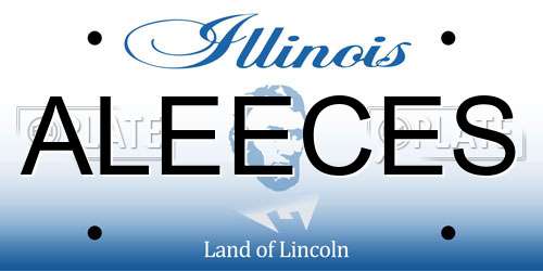 ALEECES Illinois License Plate