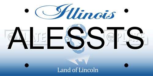 ALESSTS Illinois License Plate
