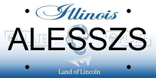 ALESSZS Illinois License Plate