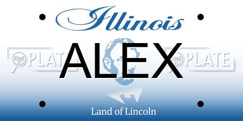 ALEX Illinois License Plate