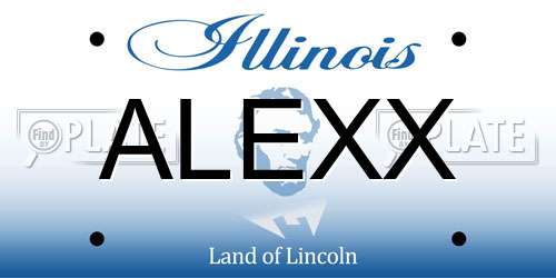 ALEXX Illinois License Plate